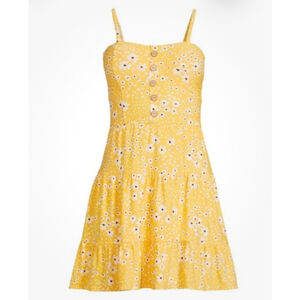 No Boundaries Tube Mini Dress Yellow Sunflowers NWT Size XS